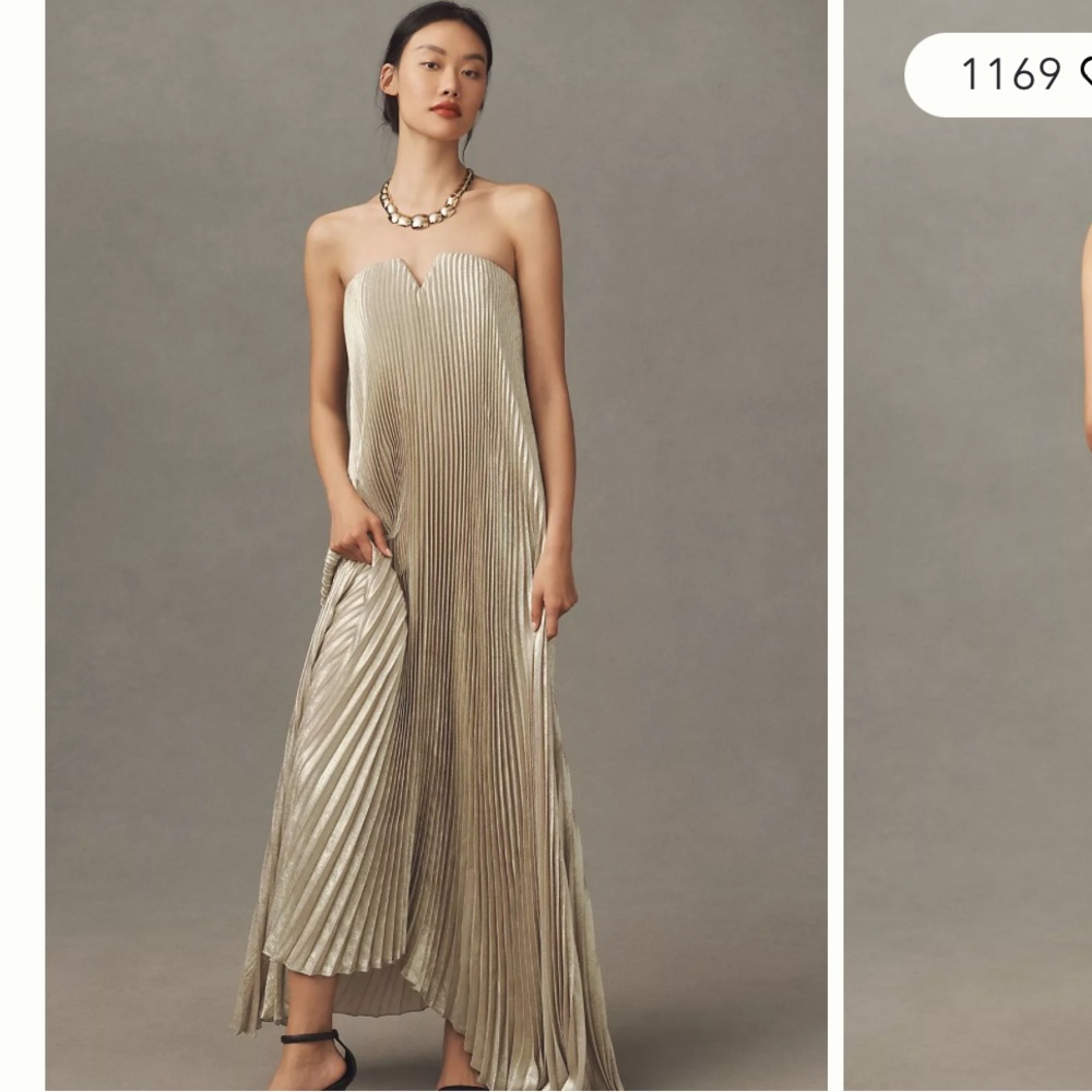 ISO!!! L'IDÉE Black Tie Strapless Maxi Gown size 2/4